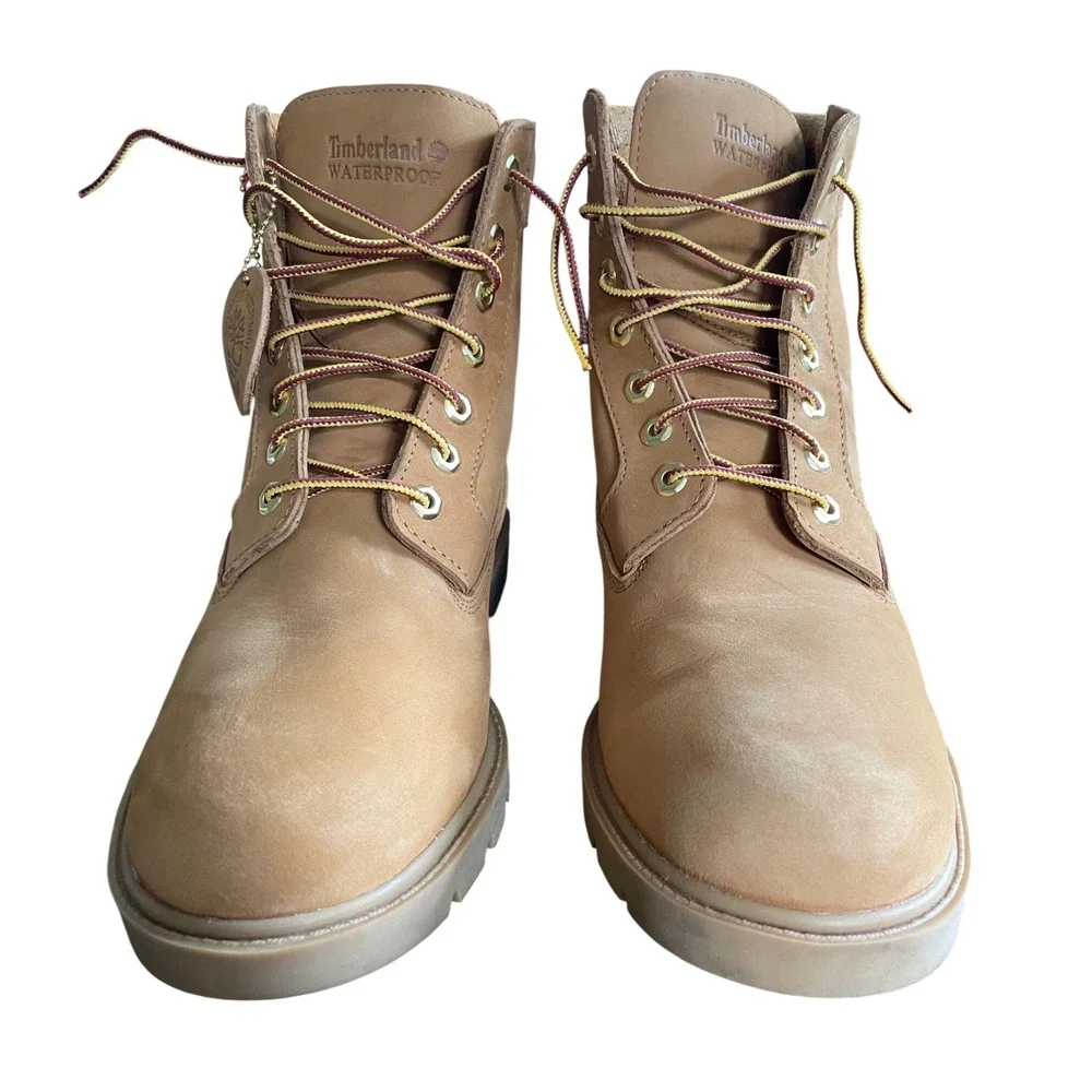 Timberland 019079 Classic 6 Inch Waterproof Boot Wheat Nubuck Mens 11.5 Box